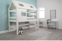 Flair Scandinavia pine midsleeper tree house bed in off white 