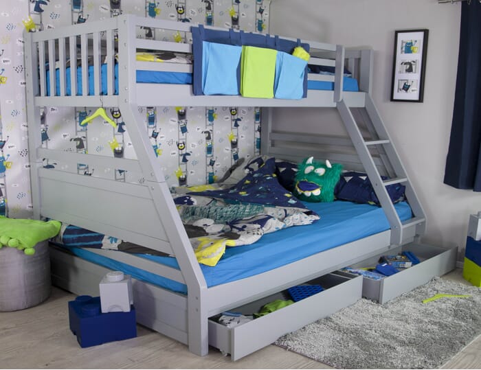 Flair Furnishings Ollie Triple Bunk Bed, Triple Bunk Beds That Come Apart