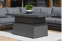 Maze Oslo Large Corner Group with Rising Table - Charcoal
