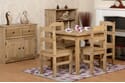 Seconique Panama Dining Set in Natural Wax