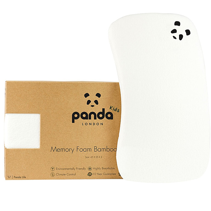 Panda Memory Foam Bamboo Baby Pillow