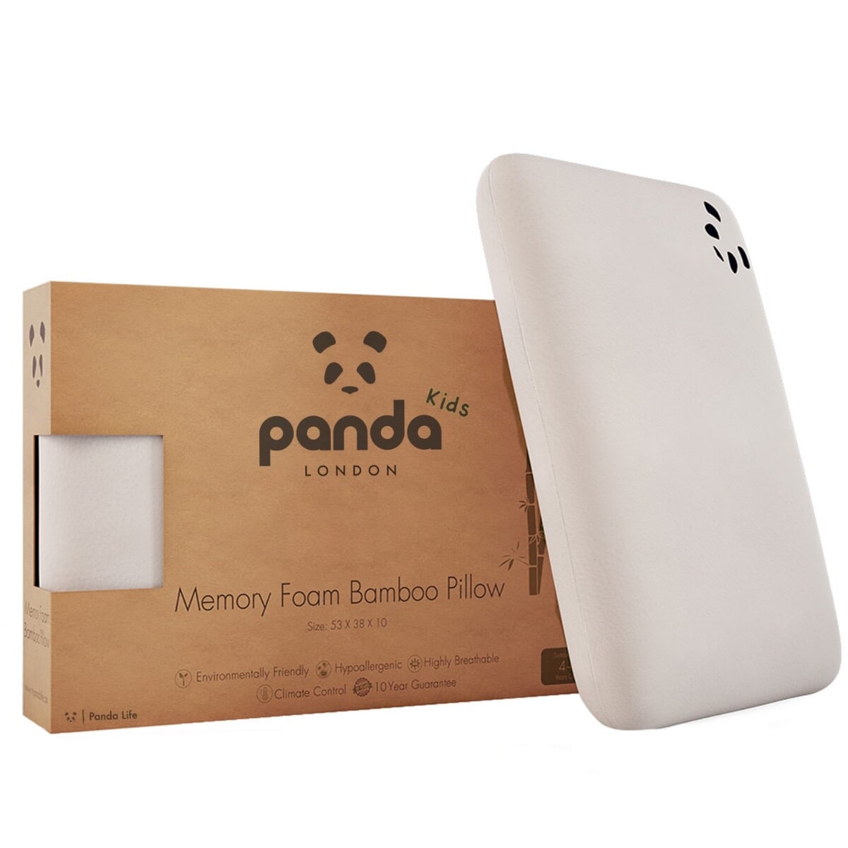 Panda Memory Foam Bamboo Kids Pillow