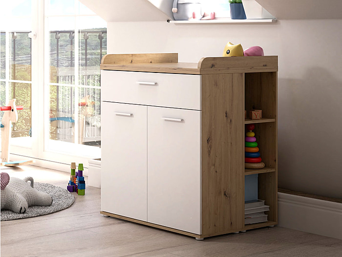 Flair Petra Chest Of Drawers White & Oak