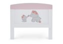 Obaby Grace Inspire Cot Bed & Under Drawer - Me & Mini Me Elephants - Pink