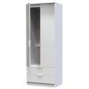 Welcome Furniture Plymouth Tall 2ft6in 2 Drawer Robe