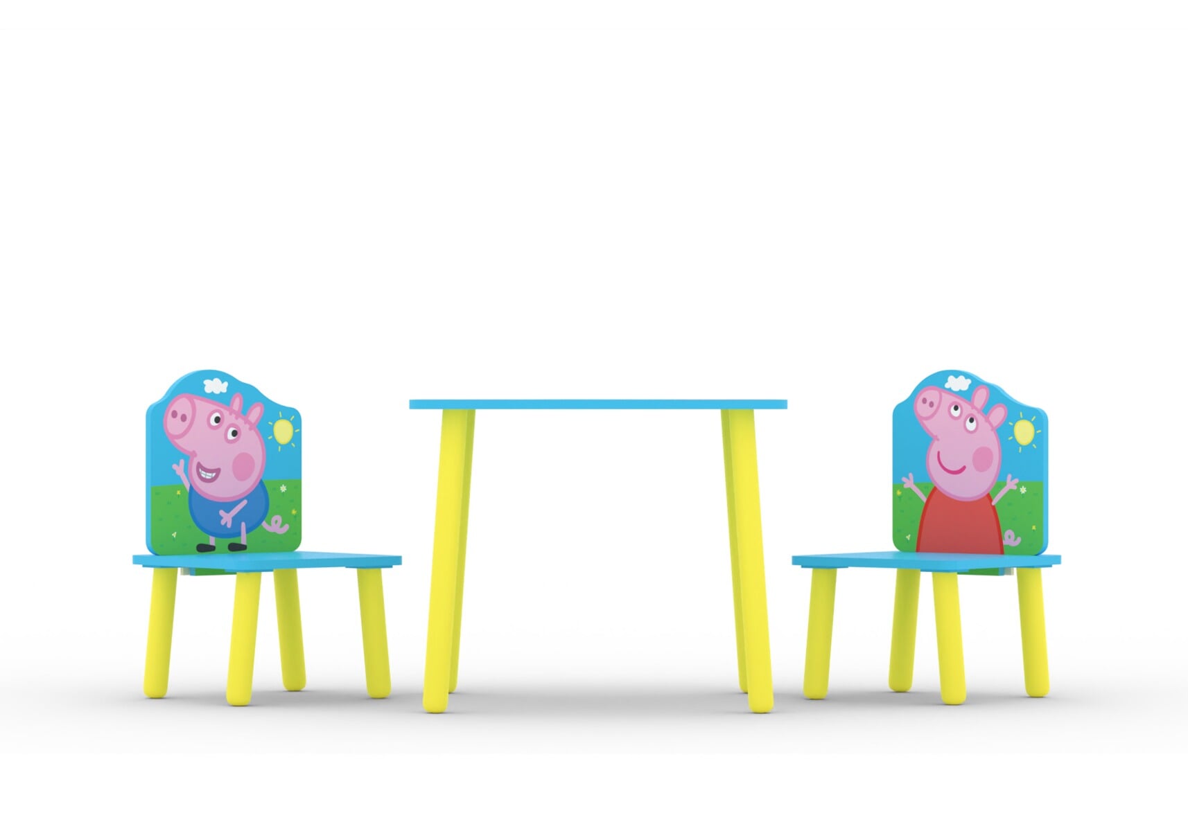 Childrens table and clearance chairs peppa pig