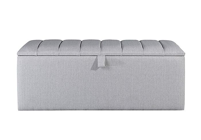 Sweet Dreams Rave Fabric Ottoman Storage Box available in 12 fabrics Padded seat tab opening Made in the UK