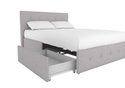 Dorel Rose Linen Upholstered Storage Bed Frame
