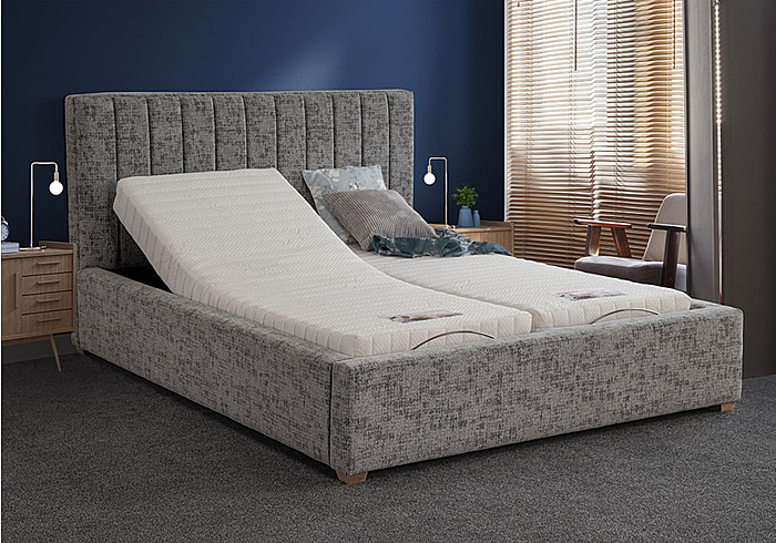 Sweet Dreams Saffron Adjustable Bed Frame Two individual adjustable units and 5 stage adjustable action Fabric finish