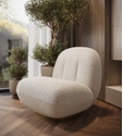 Flair Sanok Boucle Accent Chair Cream
