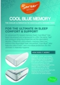 Sareer Cool Blue Memory Coil Mattress