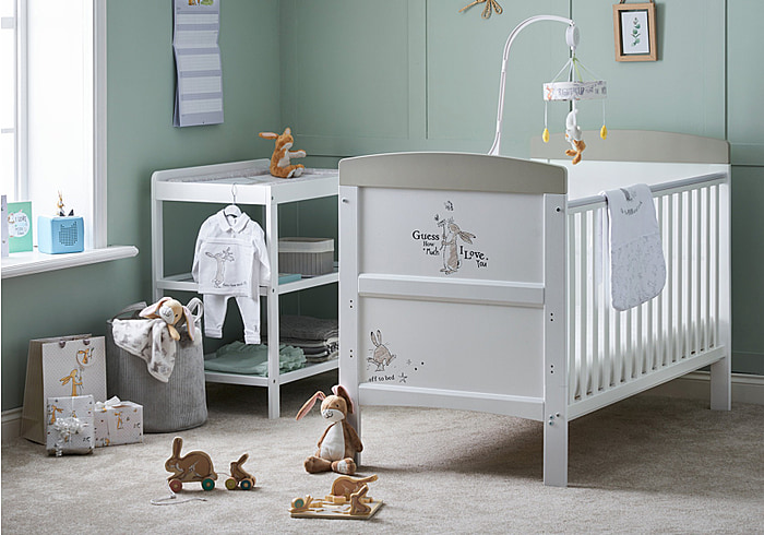 Obaby Grace Inspire Cot Bed - Guess - Scribble