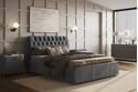 Flair Grey Fabric Seville Ottoman Bed