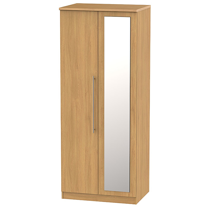 Welcome Furniture Sherwood Wooden 2ft6in Mirror Robe
