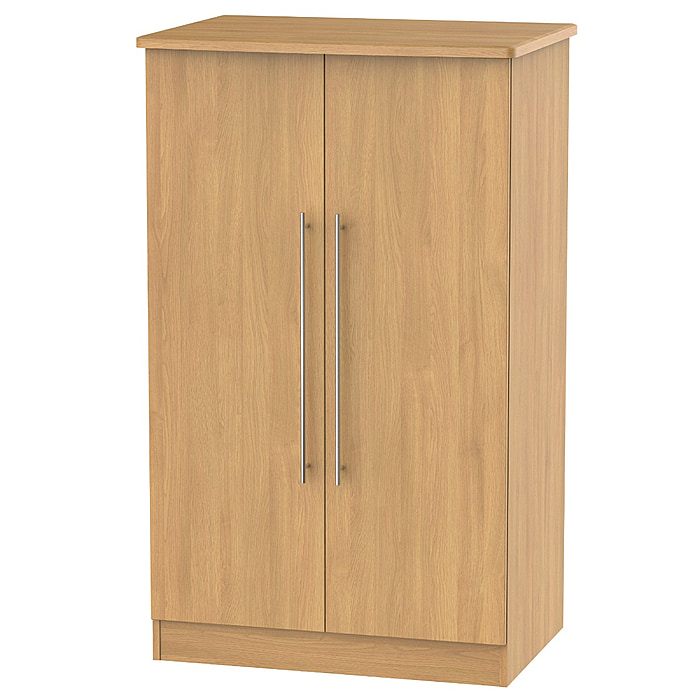 Welcome Furniture Sherwood Wooden 2ft6in Plain Midi Robe Modern Oak
