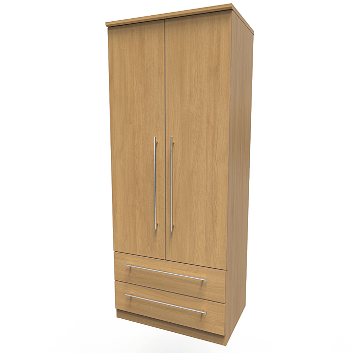 Welcome Furniture Sherwood 2ft6in 2 Drawer Robe