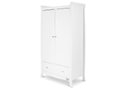 White classic styled wardrobe 2 doors 1 drawer by 2 hanging rails by Ickle Bubba