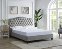 LPD Sorrento Silver Fabric Bed Frame