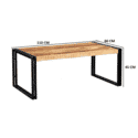 Indian Hub Cosmo Industrial Large Coffee Table