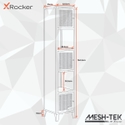 X Rocker Mesh-Tek 5 Cube Tall Storage Unit