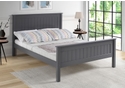 Limelight Taurus High Foot End Wooden Bed Frame made from solid wood classic style single small double double king sizes grey dark grey and white