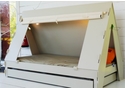  Tent Cabin Bed With Trundle Drawer - Raw