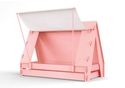  Tent Cabin Bed With Trundle Drawer - Very Light Pink