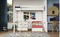 Noomi Tera Solid Wood Small Double Highsleeper With Futon (FSC Certified)
