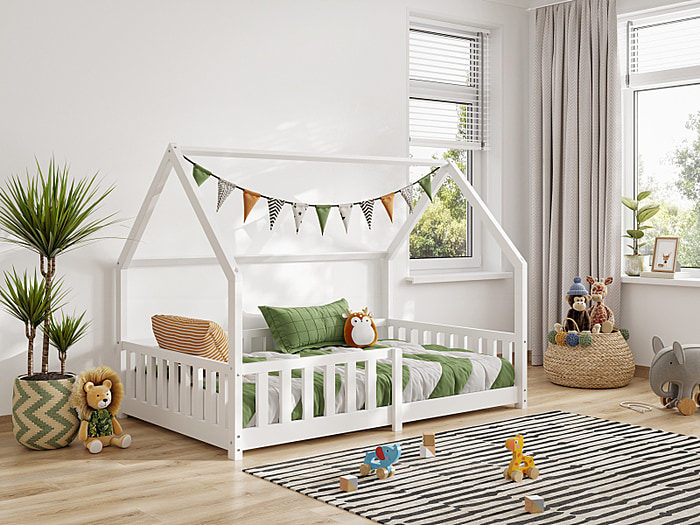 Flair Explorer Playhouse Bed White Small Double