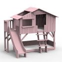 Mathy By Bols Treehouse Bunk Bed With Platform & Slide