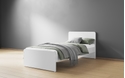 Wizard white single bed