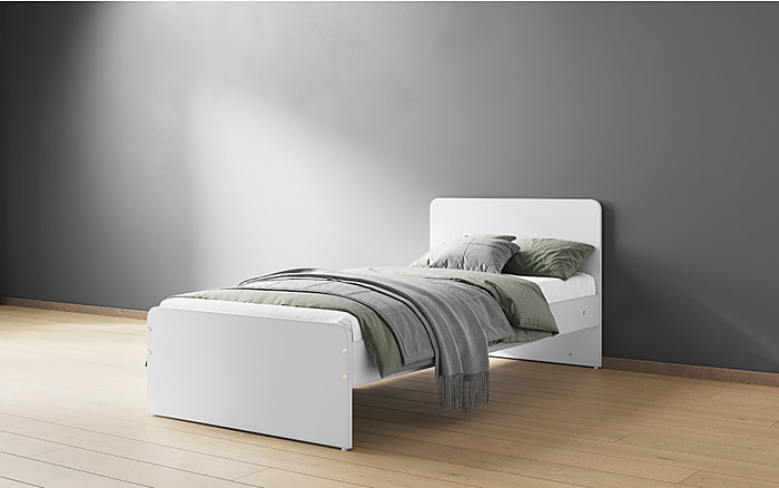 Wizard white single bed