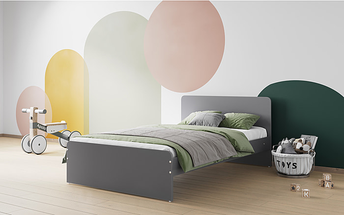 Flair Wizard Small Double Grey Bed Frame