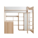 Flair Ava High Sleeper Bed with Desk, Wardrobe and Storage