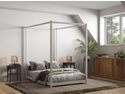 Flair Zara Four Poster Wooden Bed Frame Double