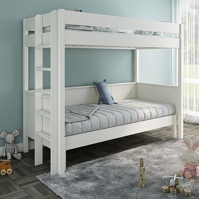 Noomi Solid Wood Arvid Sofa Bunk Bed White (FSC-Certified)